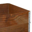 vidaXL 2 db barna tömör fenyőfa raklapmagasító 120 x 80 cm