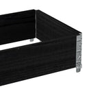 vidaXL fekete tömör fenyőfa raklapmagasító 100 x 50 cm