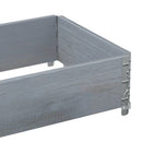 vidaXL szürke tömör fenyőfa raklapmagasító 100 x 50 cm