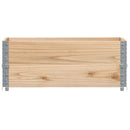 vidaXL 2 db tömör fenyőfa raklapmagasító 100 x 50 cm