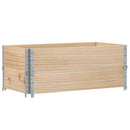 vidaXL 2 db tömör fenyőfa raklapmagasító 100 x 50 cm
