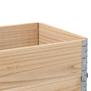 vidaXL 2 db tömör fenyőfa raklapmagasító 100 x 50 cm