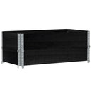 vidaXL 2 db fekete tömör fenyőfa raklapmagasító 100 x 50 cm