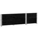 vidaXL 2 db fekete tömör fenyőfa raklapmagasító 100 x 50 cm