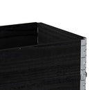 vidaXL 2 db fekete tömör fenyőfa raklapmagasító 100 x 50 cm