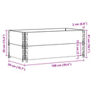 vidaXL 2 db fekete tömör fenyőfa raklapmagasító 100 x 50 cm