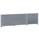 vidaXL 2 db szürke tömör fenyőfa raklapmagasító 100 x 50 cm