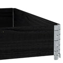 vidaXL fekete tömör fenyőfa raklapmagasító 100 x 100 cm