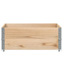vidaXL 2 db tömör fenyőfa raklapmagasító 100 x 100 cm