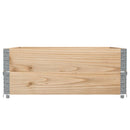 vidaXL 2 db tömör fenyőfa raklapmagasító 100 x 100 cm