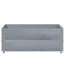 vidaXL 2 db szürke tömör fenyőfa raklapmagasító 100 x 100 cm