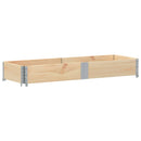 vidaXL 2 db tömör fenyőfa raklapmagasító 150 x 50 cm