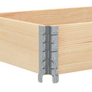 vidaXL 2 db tömör fenyőfa raklapmagasító 150 x 50 cm
