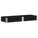 vidaXL fekete tömör fenyőfa raklapmagasító 150 x 50 cm