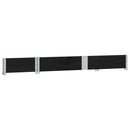 vidaXL fekete tömör fenyőfa raklapmagasító 150 x 50 cm