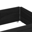 vidaXL fekete tömör fenyőfa raklapmagasító 150 x 50 cm