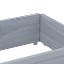 vidaXL szürke tömör fenyőfa raklapmagasító 150 x 50 cm