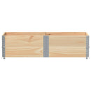 vidaXL 2 db tömör fenyőfa raklapmagasító 150 x 50 cm