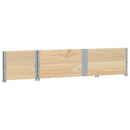vidaXL 2 db tömör fenyőfa raklapmagasító 150 x 50 cm