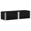 vidaXL 2 db fekete tömör fenyőfa raklapmagasító 150 x 50 cm