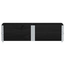 vidaXL 2 db fekete tömör fenyőfa raklapmagasító 150 x 50 cm