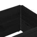 vidaXL 2 db fekete tömör fenyőfa raklapmagasító 150 x 50 cm