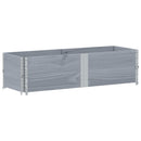 vidaXL 2 db szürke tömör fenyőfa raklapmagasító 150 x 50 cm