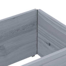 vidaXL 2 db szürke tömör fenyőfa raklapmagasító 150 x 50 cm
