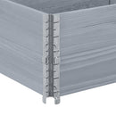 vidaXL 2 db szürke tömör fenyőfa raklapmagasító 150 x 50 cm