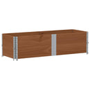 vidaXL 2 db barna tömör fenyőfa raklapmagasító 150 x 50 cm