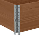 vidaXL 2 db barna tömör fenyőfa raklapmagasító 150 x 50 cm