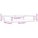 vidaXL 2 db tömör fenyőfa raklapmagasító 150 x 100 cm