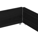 vidaXL fekete tömör fenyőfa raklapmagasító 150 x 100 cm
