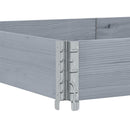 vidaXL szürke tömör fenyőfa raklapmagasító 150 x 100 cm