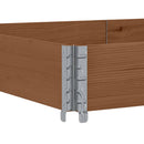 vidaXL barna tömör fenyőfa raklapmagasító 150 x 100 cm