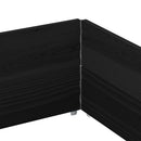 vidaXL 2 db fekete tömör fenyőfa raklapmagasító 150 x 100 cm