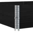 vidaXL 2 db fekete tömör fenyőfa raklapmagasító 150 x 100 cm