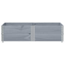 vidaXL 2 db szürke tömör fenyőfa raklapmagasító 150 x 100 cm