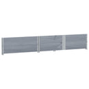 vidaXL 2 db szürke tömör fenyőfa raklapmagasító 150 x 100 cm