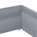 vidaXL 2 db szürke tömör fenyőfa raklapmagasító 150 x 100 cm