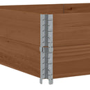vidaXL 2 db barna tömör fenyőfa raklapmagasító 150 x 100 cm
