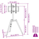 vidaXL háromlábú TV-tartó 37"-65" képernyőhöz max VESA 400x400mm 40 kg