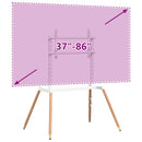 vidaXL 4 lábú TV-állvány 37"-86" képernyőhöz max VESA 400x600 mm 60 kg