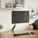 vidaXL egykaros monitorállvány max 27" képernyőhöz os gázrugó 10kg