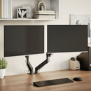 vidaXL kétkaros monitorállvány max 27" képernyőhöz os gázrugó 20kg