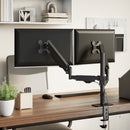 vidaXL kétkaros monitorállvány max 27" képernyőhöz os gázrugó 20kg