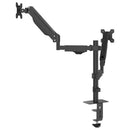 vidaXL kétkaros monitorállvány max 27" képernyőhöz os gázrugó 20kg
