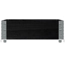 vidaXL fekete tömör fenyőfa kerti növénytartó 80 x 60 cm