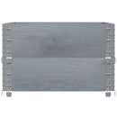 vidaXL szürke tömör fenyőfa kerti növénytartó 80 x 60 cm