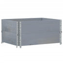 vidaXL szürke tömör fenyőfa kerti növénytartó 80 x 60 cm